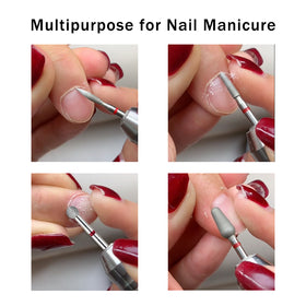 Nail Salon Home DIY Diamond Sanding Bit Set for Nail Drill E File, Upgraded Cuticle Cleaner Gel Polish Remover Acrylic Nails Manicure Nail Prep
