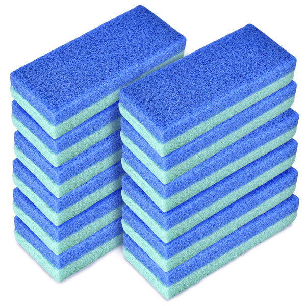 FOOTNICE 12-Pack Family Foot Care Kit, Professional Reusable Callus Remover Pumice Stones for Cracked Heels & Dead Skin, Hygienic Double Sided Pedicure Tool (USA Ships Today）