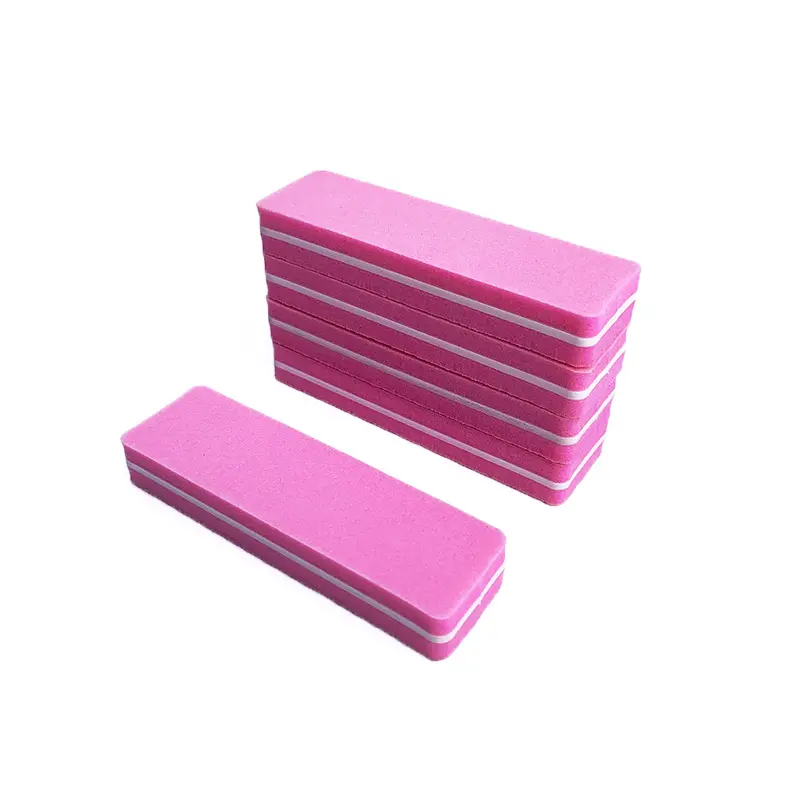 [OEM/ODM] Customized Double Sided EVA Pink Nail Buffer Block for Nail ...