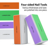 [OEM/ODM] Customized 4 Steps Colorful Sponge Nail Shiny Buffer Block for Nail