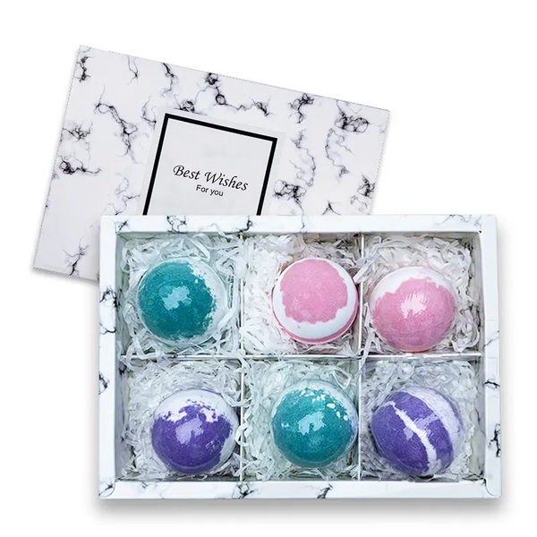 [OEM/ODM] Customized Bathbombs Gift Set Rich Bubble for Eliminating Body Odor Deep Cleaning