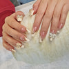 Maryton Medium Coffin handmade gel nails(10PCS)Beauty Salon design nails, men & women's nail art and manicure,press on nail,nail care,3D Hand-Painted Gel UV Finish Nails,Hand-Painted Nails, Reusable False Nails, Medium Length,Coffin Shape Nails