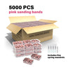 Footnice 5000 PCS Sanding Bands Bulk - Coarse/Medium/Fine 3 Grits 3mm Nail Drill Bits | Salon Manicure Tools | USA Stock