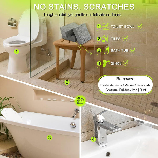 3 Counts Griddle Grills Cleaning Kit Block Pumice Stone for Removing Stains BBQ Grease