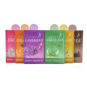 [Pedi in a Box] Deluxe 4 Step Relax & Detoxify Pedicure Spa Foot Peeling Skin Care Sets