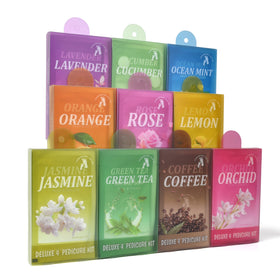 [OEM/ODM] Pedi in a Box Deluxe 4 Step Foot Peeling Skin Care, Relax & Detoxify Pedicure Spa