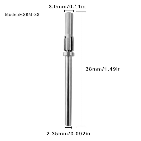 [OEM/ODM] Mini Carbide Stainless Steel Sanding Band Mandrel for Nail Drill Machine