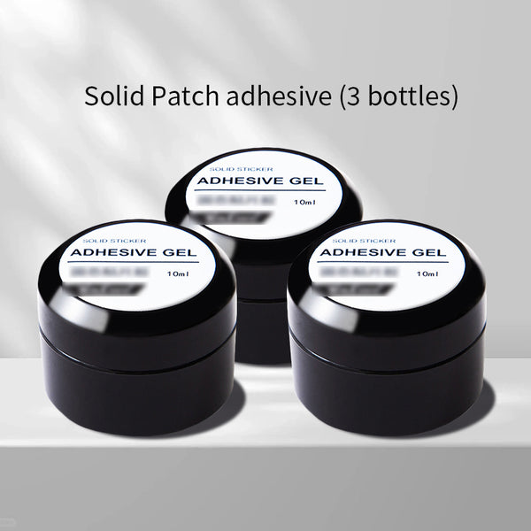 Transparent Solid Patch Adhesive Gel for Nail Tips Durable Firm and Easy Removal