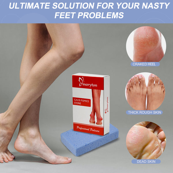[OEM/ODM] Lightweight New Glass Pumice Stones for Hard Thick Foot Scabs & Cracked Heels