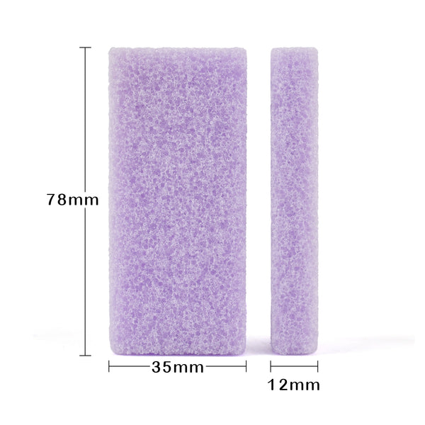 (1,600 PCS/Case) Disposable Medium Grit Light Purple Mini Pumice Pad for Pedi Salon