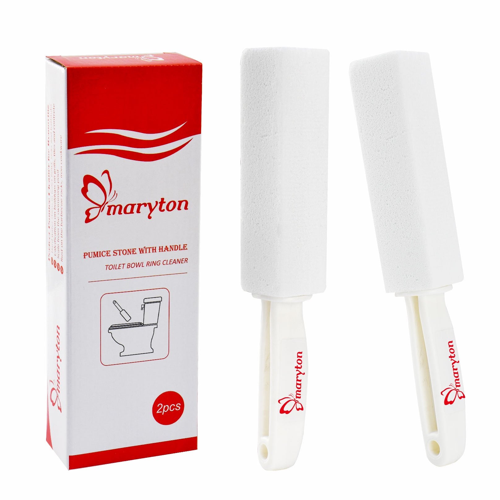 Maryton Pumice Stone For Toilet Cleaning, Pumice Sticks To Remove Water Rings Stains On Toilets Bowls Pack Of 8