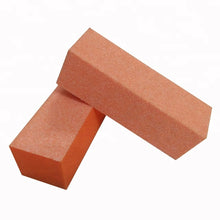 (500 PCS/Case) Wholesale Orange 3 Way 80/80/100 Nail Buffer Block Material For Salon