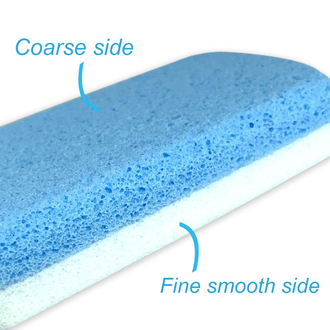 Glass Pumice Stone for Feet, Callus Remover and Foot scrubber & Pedicure Exfoliator Tool