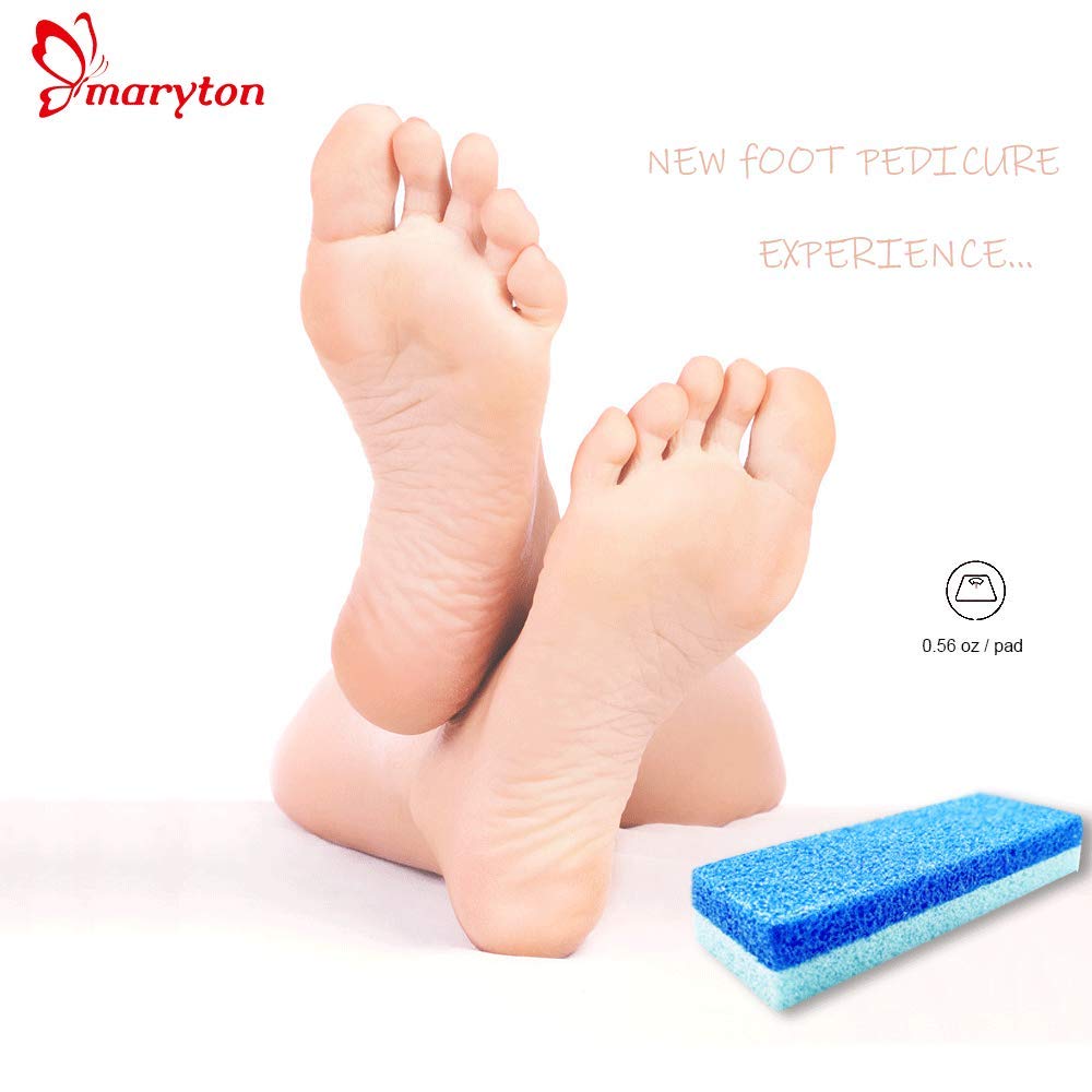Maryton Pumice Sponge for Feet, Ultimate Pedicure Stone Callus Remover &  Foot Scrubber Bulk Pack of 8(Assorted Colors)